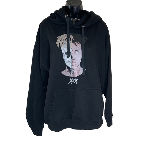 Xxxtentacion Rapper Black Hoodie Size XL - Picture 1 of 10